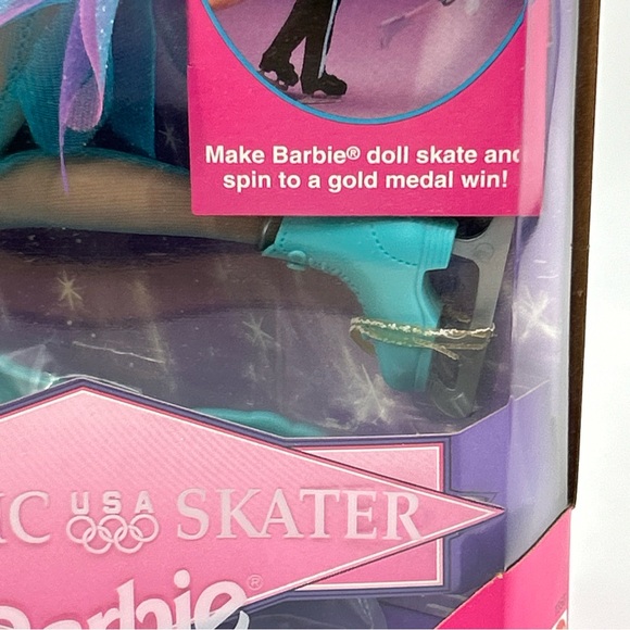 USA OLYMPIC SKATER BARBIE~1997 NAGANO OLYMPICS-SKATE & SPIN-MATTEL Vtg - Picture 6 of 10